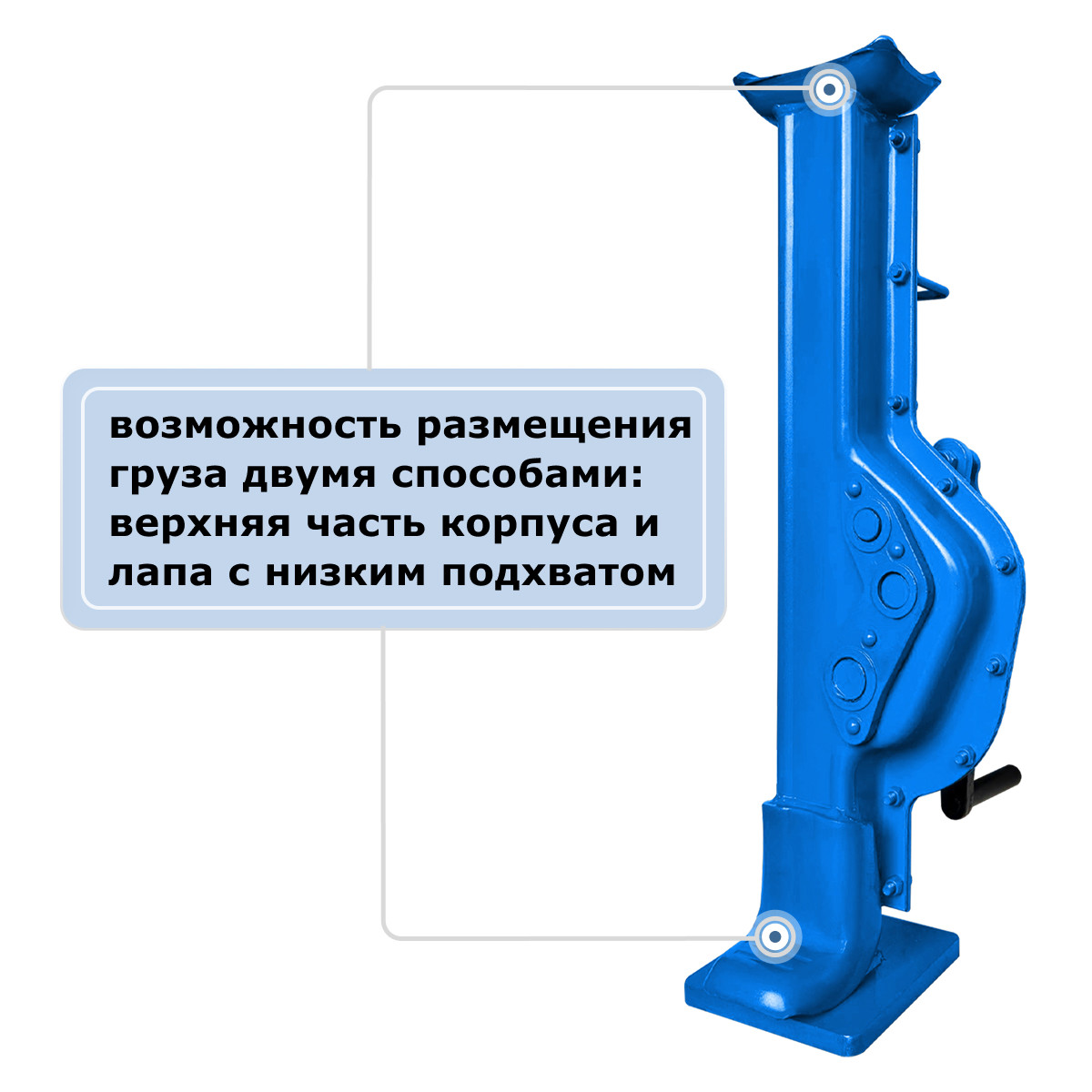 4 - Домкрат реечный GEARSEN 3,0 т, (GRJ 30)