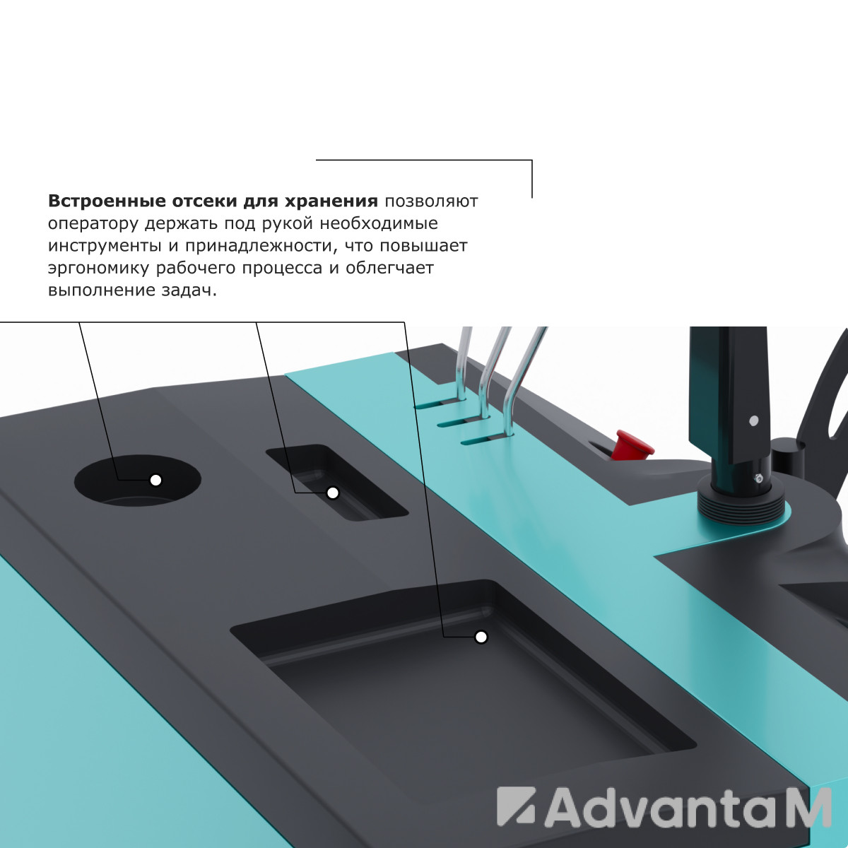 Штабелер с выдвижной мачтой (мини-ричтрак) PROLIFT PRO MRV 1530 - 6