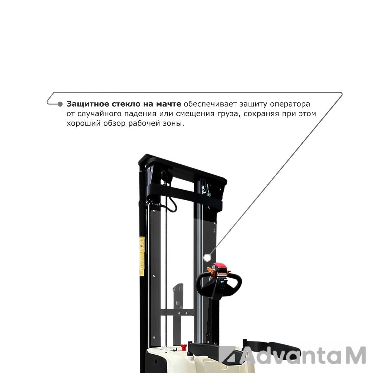 Самоходный электроштабелер со свободным подъемом PROLIFT M2 SDK 1536 - 7